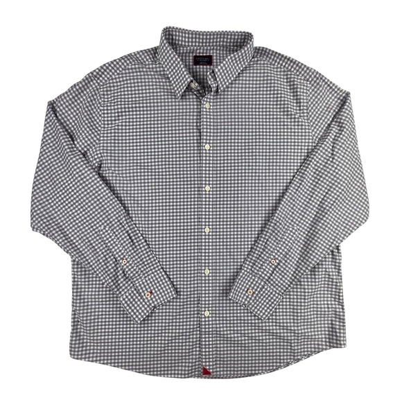 UNTUCKit Other - UNTUCKit New Dunn Mens XXL Gingham Button Down Shirt Grey White Regular Fit